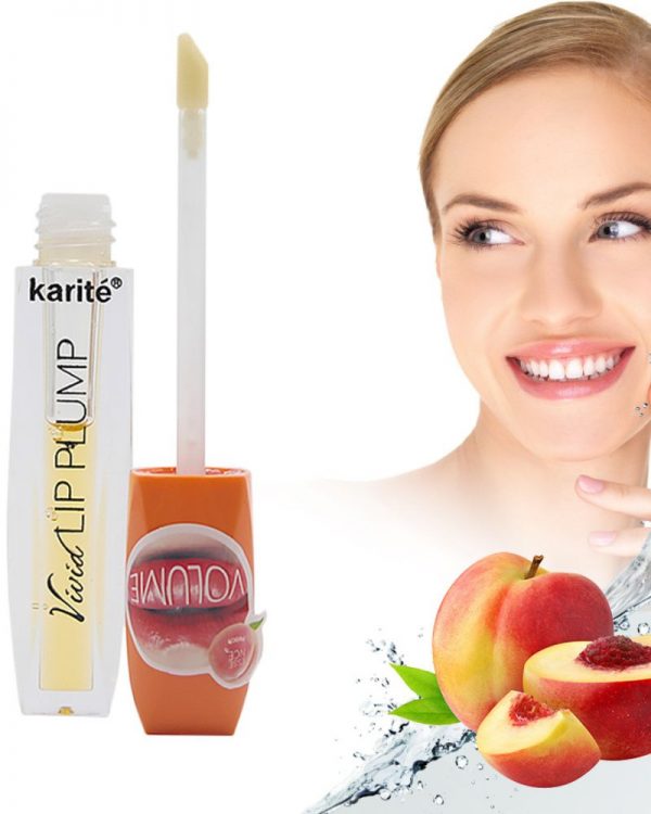 Luciu pentru volumul buzelor vivid lip plump cu aroma de piersica