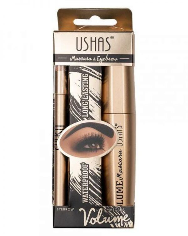 Set 2 in 1 mascara volume si creion sprancene ushas 1