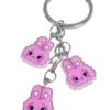 Breloc 3 Iepurași Roz – Accesoriu Drăguț și Jucăuș