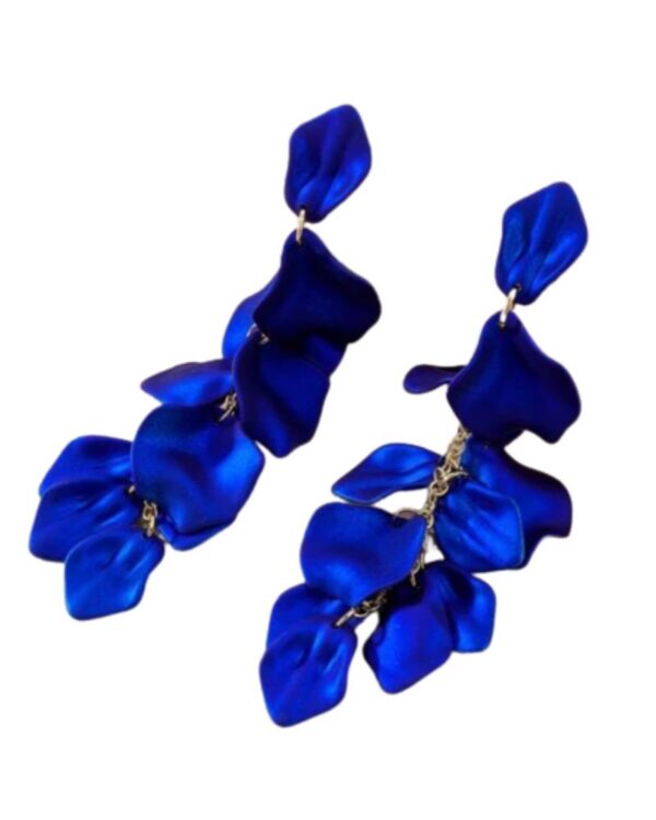 Cercei Blue Petal – Petale de Flori, Albastru Elegant
