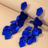 Cercei Blue Petal – Petale de Flori, Albastru Elegant