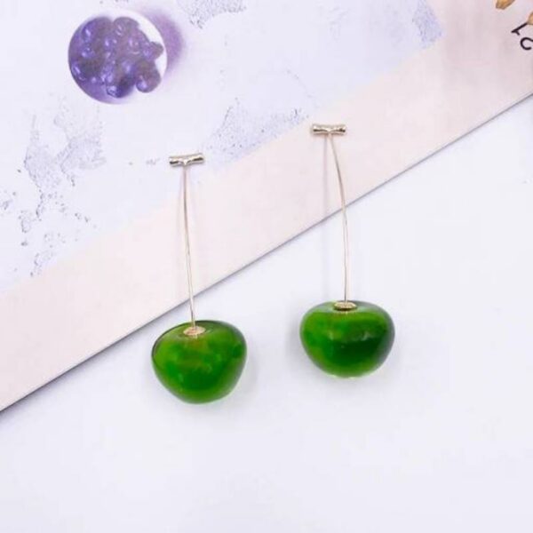 Cercei Syggy Cherries – Model Cireșe Verzi Adorabile