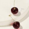 Cercei Cherries – Cireșe Grena/Burgundy, Model Syggy