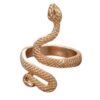 Inel Snake Auriu, Șarpe Ajustabil – Bijuterie Syggy