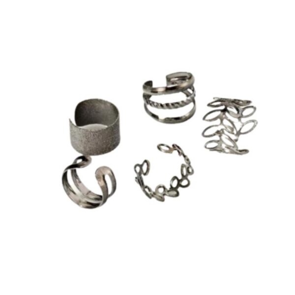 Set 5 Cercei Ear Cuff, Negru – Bijuterii Chic și Moderne