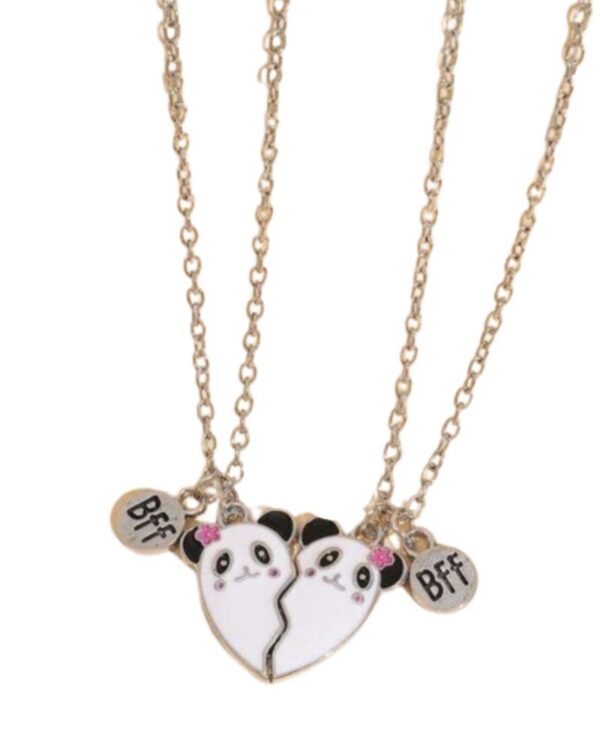 Set 2 Lănțișoare Best Friend cu Pandantiv Panda BFF