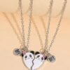 Set 2 Lănțișoare Best Friend cu Pandantiv Panda BFF
