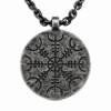 Lanț cu Pandantiv Viking Aegishjalmur – Model Nordic Vintage1